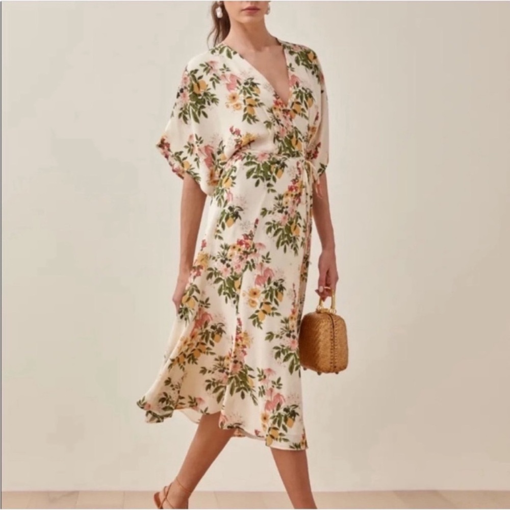 Reformation Karen Wrap Dress. Size XS